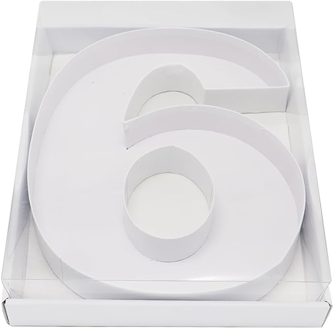 WENPACK 12.5" Cardboard Letter Shaped Mache Flower Strawberries Fillable Sweets Confectionery Packaging Box with Clear Lid...