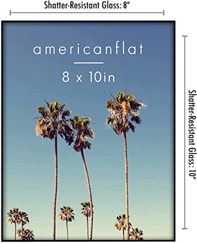 Americanflat Front Loading 8x10 Picture Frame with Shatter-Resistant Glass - Set of 6 - Metropolitan Collection - Photo Fr...