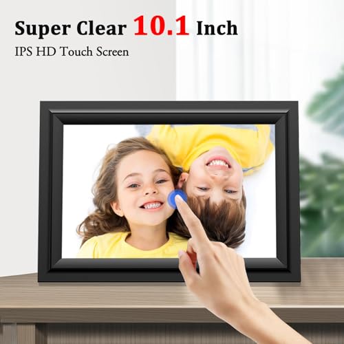 SAMMIX Digital Picture Frame 10.1 Inch WiFi Digital Photo Frame Electronic, IPS Touch Screen, 16GB, Tabletop&Wall-Mounted,...