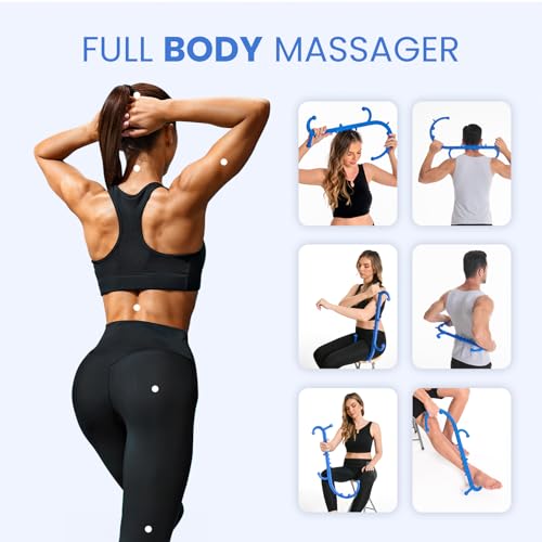Ranarose Deep Tissue Back & Neck Massager - Back Massager Stick for Pain Relief, Muscle Knot Remover, Trigger Point Massag...