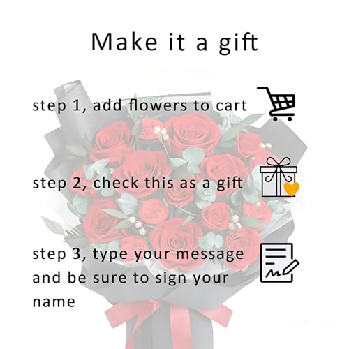 XTYFJGVA 16 Preserved Red Roses Bouquet, Flowers for Delivery, Real Roses That Last 1-3 Years, Birthday Gifts for Women, F...