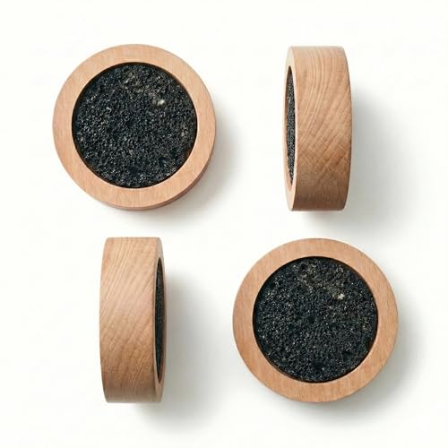 CUIYAKI 4Pcs Small Passive Lava Rock Diffuser for Essential Oils Great for Decorating at Desk, Office or Car