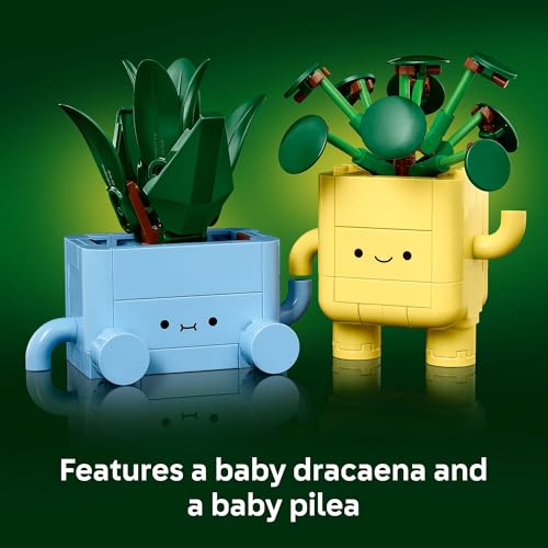 LEGO Botanicals Happy Plants Building Toy for Kids, Girls, and Boys 9+ - Playroom Decor for Desk or Shelf - Birthday Gift ...