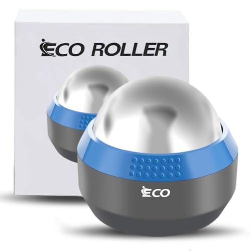 iECO Cold Massage Roller Ball - Ice Roller Ball for Muscles Deep Tissue, Cold & Heat Therapy, Plantar Fasciitis Roller