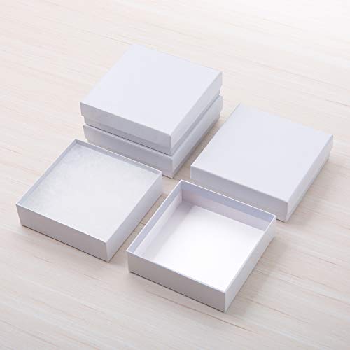 GEFTOL Jewelry Gift Boxes 20 Pack 3.5x3.5x1 Inch Cardboard Jewelry Boxes,Small Gift Boxes for Jewelry Earrings Necklaces H...