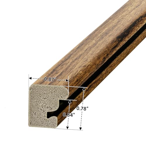 euwazram Rustic Walnut 4x5 Frame - Single Frame, 4 x 5 Poster Frame for Artwork, Puzzles, Photos and Movie Posters Picture...