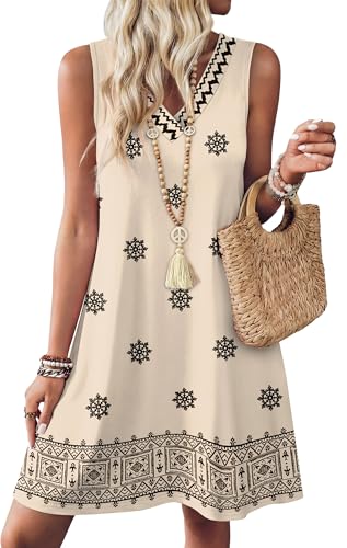 WIHOLL Summer Dresses for Women Beach Vacation Clothes Sundress Dress Hawaiian Boho Dresses Fashion Travel Cruise Outfits