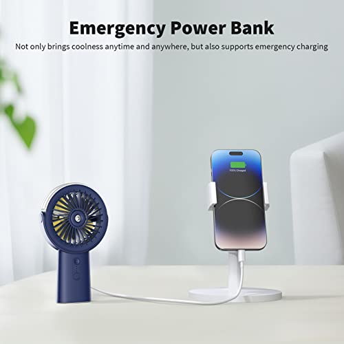 Otlonpe Handheld Misting Fan Portable, Small Personal Hand Held Rechargeable Mist Fan Water Spray, 4000mAh Battery Operate...