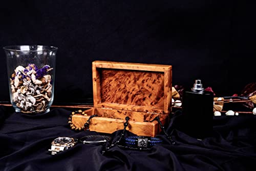 BAZAARDI Hand Carved Wooden Multipurpose Keepsake Jewelry Decorative Art Box Storage Organizer (Large wood Box,Antique) (M...