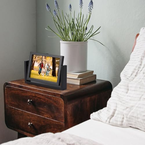 5x7 Picture Frame Black Picture Frame Wooden Photo Frames Acrylic HD Mirror Double Sided Picture Frames Rotatable Standing...