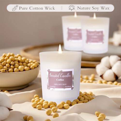 Toptime Candles for Home Scented, 6 Pack Aromatherapy Candle Gift Sets for Women, Nature Soy Wax Jar Candles 13.2oz 72h Bu...
