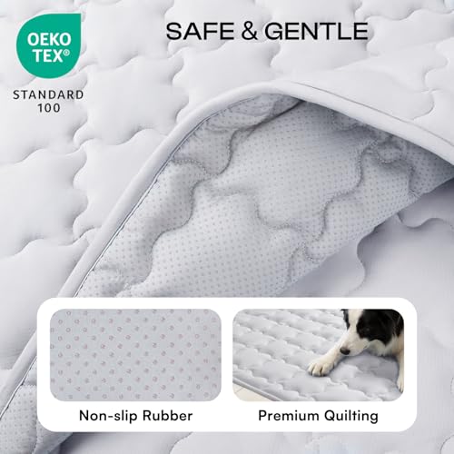 Luciphia Premium Dog Cooling Mat Non-Slip Q-MAX>0.5 Self-Cooling Pad for Small Pet Cat Indoor Portable Kennel Puppy Bed fo...