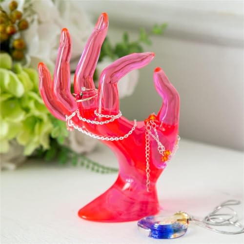 Maxsirui Hand Form Ring Holder Jewelry Display Organization Rack Bracelet Ring Watch Stand Support Aesthetic Y2k Room Deco...