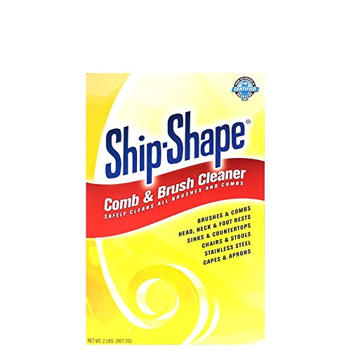 Ship-Shape Professional Comb and Brush Cleaner (2 lbs) – Heavy Duty Hair Brush Cleaner Powder – Removes Hair Color, Oils &...