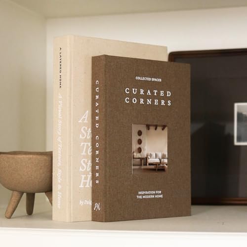 Decorative Books for Home Decor - 2 Linen Fake Books for Decorating Bookshelf, Coffee Table, Shelves - Faux Book Box for H...