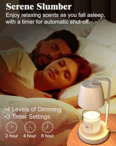 YIGEYIGE White Candle Warmer Lamp