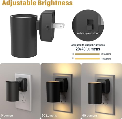 NOVELUX ETL Certified 2700K Night Lights, Modern Night Lights Plug into Wall, Dusk to Dawn Light Sensor Nightlights, Warm ...