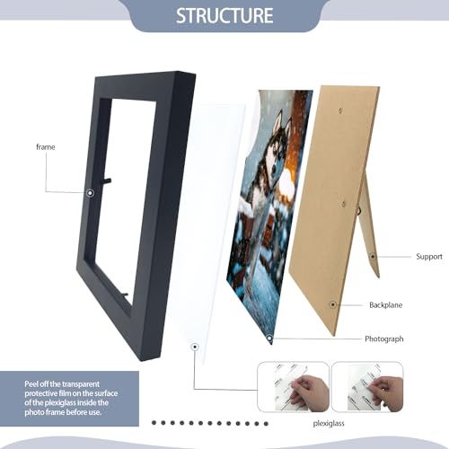 YOUKE OLA Set of 50 Picture Frame Bulk Photo Frames Wall Mounting Simple Photo Frames Multi Picture Frames for Wall or Tab...
