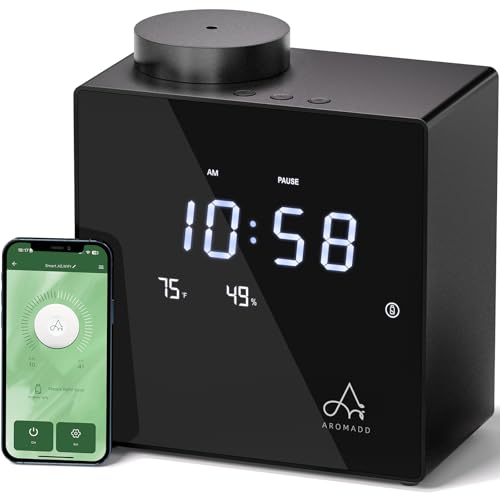 2026 Smart Waterless Diffuser, 2000 Sq.Ft Cold Air Scent Diffuser with Clock & Environmental Display | 7 Fragrance Levels,...