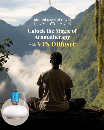 VTS Waterless Diffuser with Hotel Scent Essential Oils Set, Top 6 Aromatherapy Oil Blends for Diffusers, Home Fragrance Ai...