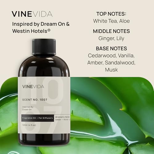 VINEVIDA Waterless Diffuser and 3 Top Selling Hotel Fragrance Oils - Essential Oil Diffuser for Home - Room Fragrance Air ...
