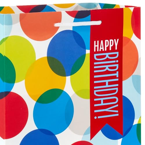 Hallmark Assorted Birthday Gift Bags (8 Bags: 4 Medium 9", 4 Large 13") for Kids, Teachers, Grandchildren, Adults, Sibling...