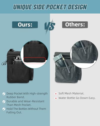 HSHRISH Lunch Box for men, Large Expandable Insulated Lunch Bag, Durable Waterproof Leakproof Tactical Cooler Bag for Adul...