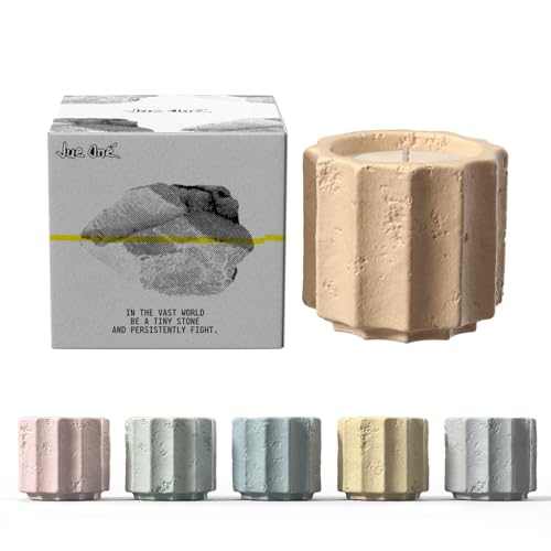 JueOne Scented Candles Set for Home, 6 Pack Natural Soy Wax Candle Gift Set, Non-Toxic Cement Jar Candles, Luxury Aromathe...