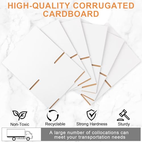 Yeaqee 72 Pcs Shipping Boxes Corrugated Cardboard Small Shipping Boxes for Packaging Mailing Packing Moving Small Business...