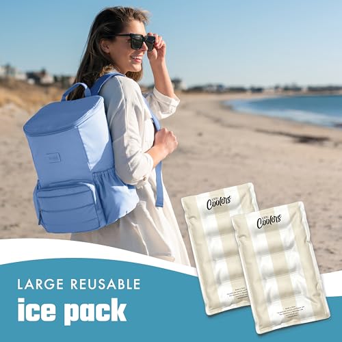 Cool Coolers Reusable XL Soft Ice Packs for Coolers, Long-Lasting Lunch Box Ice Pack, High Performance Quick Freeze, 2Pk, ...