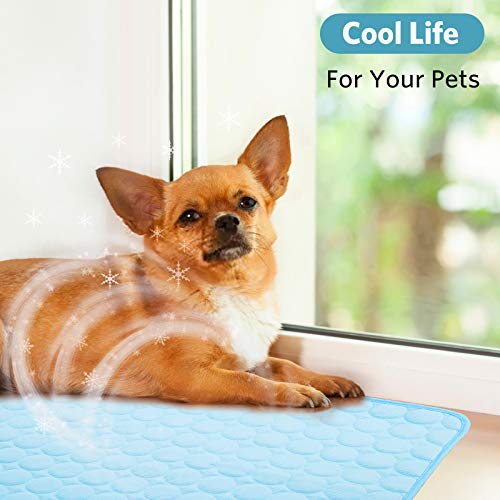 SHEJIZE Dog Cooling Mat Dog Cooling Pad Self Cooling Blanket, Washable Cooling Mat for Dogs, Pet Cooling Mat Keeps Pets Co...