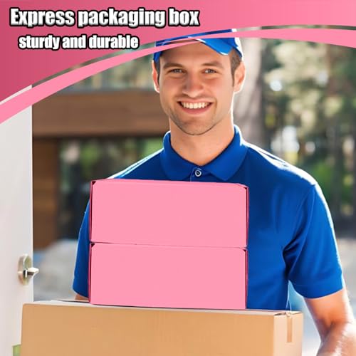 Small Shipping Boxes, 50 Pack Cardboard Box Corrugated Mailer Boxes Small Corrugated Boxes For Shipping Packaging Craft Gi...