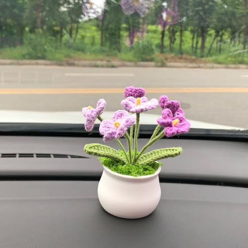 Joekaran Crochet Flowers Cute Small Flower, Self Care Gifts for Women Grandmother,Valentines,Birthday, Christmas Basket Gi...