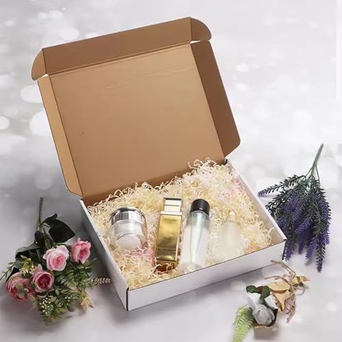 ZxeluPapr 20 Pack 12x9x4 Shipping Boxes, White Corrugated Cardboard Packaging Box for Small Business