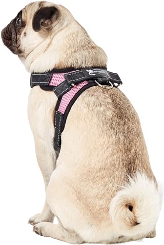 Copatchy No Pull Reflective Adjustable Dog Harness with Handle- Comfortable Soft All Weather Mesh, Easy On Puppy Harness f...