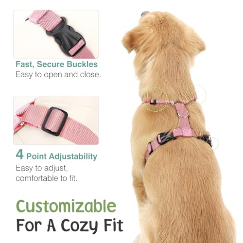 VavoPaw Dog Seat Belt, Safety Vest Dog Car Harness with Adjustable Buckle Dog Seat Belt for Vehicle Nylon Pet Safety Seat ...