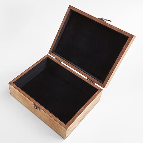 Let's Make Memories Personalized Wooden Keepsake Box With Hinged Lid - Wood Memento Box - Decorative Storage - Home Decor...