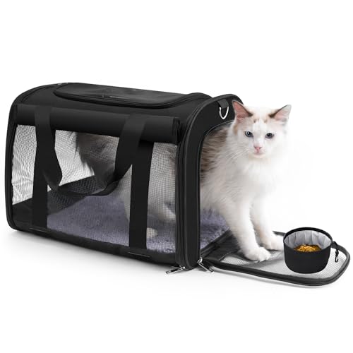 TWDEPART Cat Carrier Backpack - Multifunctional, Firm & Foldable with Roll-Up Shade, Breathable Design Includes Collapsibl...