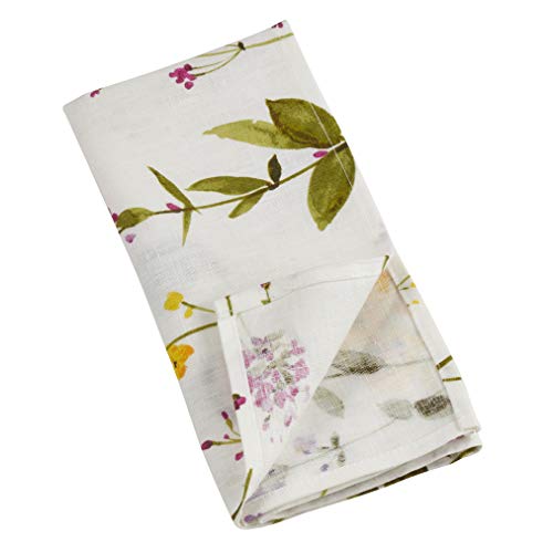 Watercolor Floral Stems Table Napkins (Set of 4)