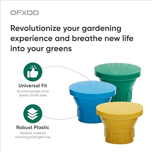 Portable Plant Top Sprinkler - Pack of 4 - Garden Water Bottle Top for Dogs