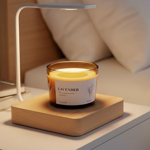 VOHO Lavender Wickless Candles for Candle Warmer Lamp, 9oz Soy Candle with Stirring Spoon & Lid, Wickless Lavender Aroma I...