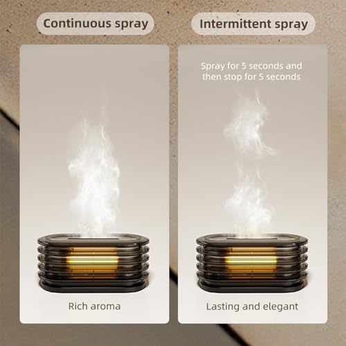 KISSWILL Aroma Diffuser, 120ml Ultrasonic Essential Oils Diffusers with Cool Mist, Salt Lamp Aromatherapy Diffuser with Au...