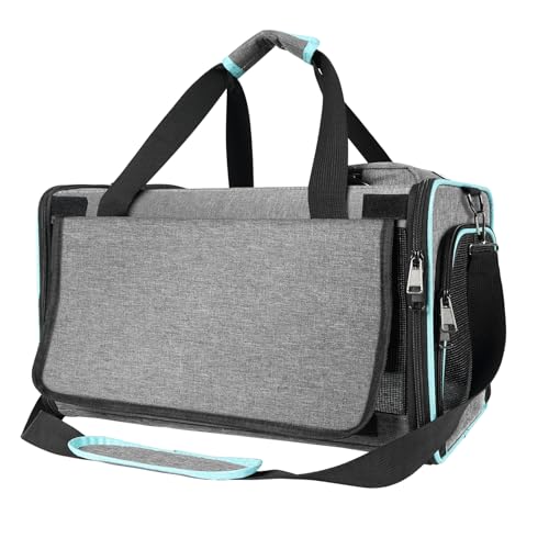 GAPZER Cat Carrier Alaska Airline TSA Approved 17x11x9.5 Soft-Sided Small Pet Air Travel Carry Bag, Southwest Airplane Kit...