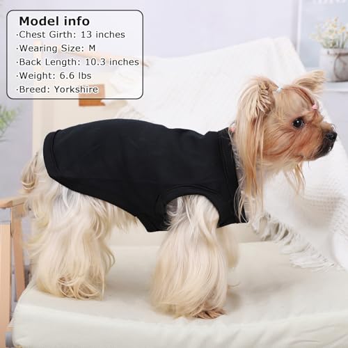 Dog Shirt Vest Clothes for Small Dogs Boy Girl Summer Solid Stretchy Puppy T-Shirts Soft Cool Breathable Lightweight Dog S...
