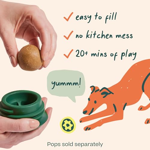 WOOF Pupsicle - Long-Lasting Interactive Dog Ball Toy to Keep Your Pup Busy and Distracted - Safe for Dogs - Low-Mess Desi...