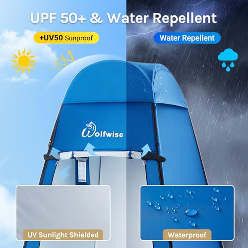 WolfWise Pop Up Changing Tent for Beach, Camping Portable Shower Tents, Outdoor Privacy Bathroom, Change Dressing Clothes ...