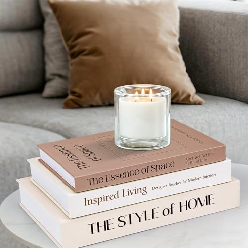 XKDOUS Set of 3 Aesthetic Decorative Books for Home Decor Coffee Table Books Hollow Keepsake Photo Storage Boxes Modern Sh...