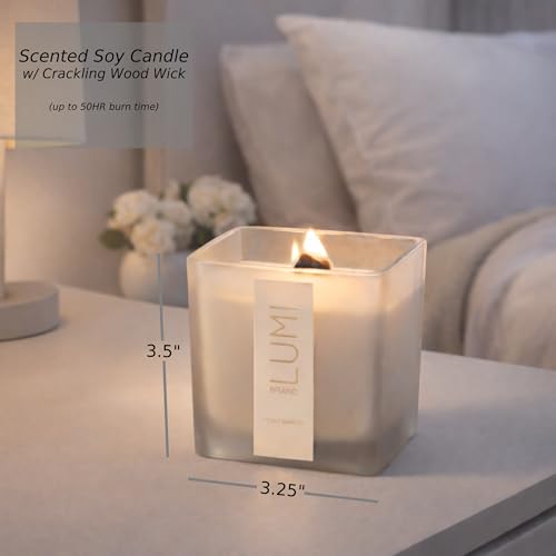 Luxury Aroma Gift Set | Peony Garden - Reed Diffuser (200ml), Wood Wick Soy Candle (200g), Room Spray (50ml) | Includes Dr...