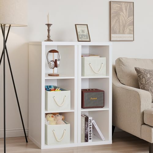 StorageWorks Storage Baskets for Shelves, Fabric Storage Bins, Closet Organization and Storage Basket, Foldable Organizer ...