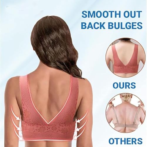 Hat meo Women's Orthopedic Anti-Sagging Bra,Hat meo Posture Correcting Bra,Breathable Push up Bra for Senior Women